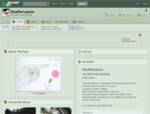 Tablet Screenshot of bluepersuasion.deviantart.com