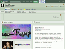 Tablet Screenshot of draco-tempus.deviantart.com