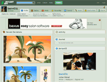 Tablet Screenshot of baxw03z.deviantart.com