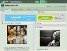 Tablet Screenshot of alejandrosandoval.deviantart.com