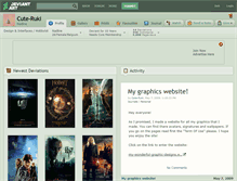 Tablet Screenshot of cute-ruki.deviantart.com