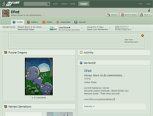 Tablet Screenshot of dfed.deviantart.com