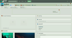 Desktop Screenshot of fendfred.deviantart.com