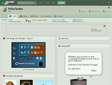 Tablet Screenshot of feliustanaka.deviantart.com