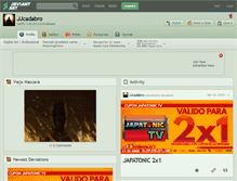 Tablet Screenshot of jjcadabro.deviantart.com