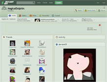 Tablet Screenshot of magicaldolphin.deviantart.com