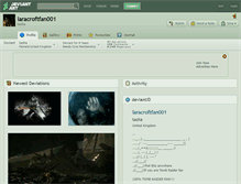 Tablet Screenshot of laracroftfan001.deviantart.com