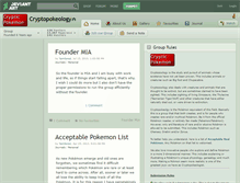 Tablet Screenshot of cryptopokeology.deviantart.com