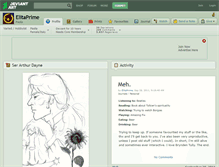 Tablet Screenshot of elitaprime.deviantart.com