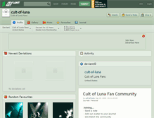 Tablet Screenshot of cult-of-luna.deviantart.com