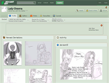 Tablet Screenshot of lady-sheena.deviantart.com