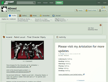 Tablet Screenshot of mdreed.deviantart.com