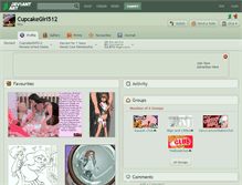 Tablet Screenshot of cupcakegirl512.deviantart.com