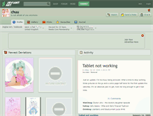 Tablet Screenshot of chuu.deviantart.com