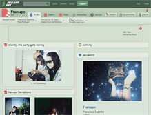 Tablet Screenshot of fransapo.deviantart.com