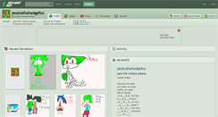 Desktop Screenshot of jessicathehedgefox.deviantart.com