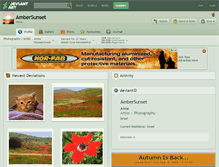 Tablet Screenshot of ambersunset.deviantart.com