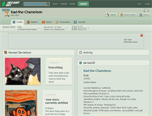 Tablet Screenshot of kad-the-chameleon.deviantart.com