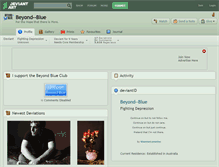 Tablet Screenshot of beyond--blue.deviantart.com