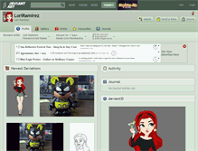 Tablet Screenshot of loriramirez.deviantart.com