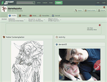 Tablet Screenshot of damekazeko.deviantart.com