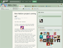 Tablet Screenshot of mallow-club.deviantart.com