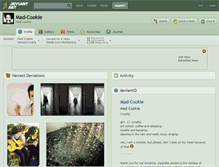 Tablet Screenshot of mad-cookie.deviantart.com