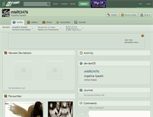 Tablet Screenshot of misfit3476.deviantart.com
