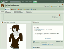 Tablet Screenshot of foo-foo-cuddlypoops.deviantart.com