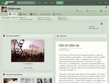 Tablet Screenshot of chickwcam.deviantart.com