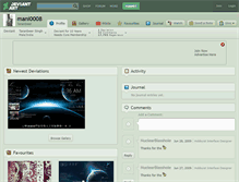 Tablet Screenshot of mani0008.deviantart.com