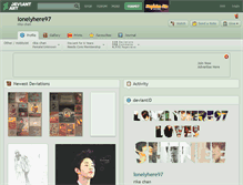 Tablet Screenshot of lonelyhere97.deviantart.com