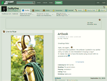 Tablet Screenshot of guiltyone.deviantart.com