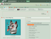Tablet Screenshot of bloodyprince1.deviantart.com