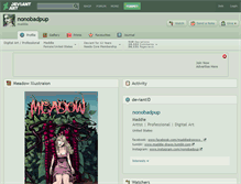 Tablet Screenshot of nonobadpup.deviantart.com