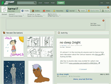 Tablet Screenshot of karma17.deviantart.com