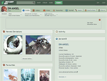 Tablet Screenshot of dn-angel.deviantart.com