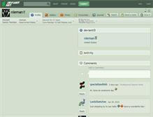 Tablet Screenshot of nieman.deviantart.com