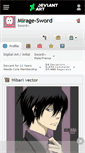 Mobile Screenshot of mirage-sword.deviantart.com