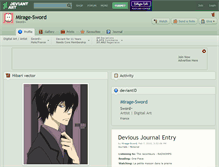 Tablet Screenshot of mirage-sword.deviantart.com