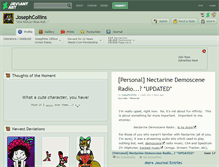 Tablet Screenshot of josephcollins.deviantart.com