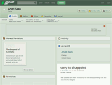 Tablet Screenshot of anuis-sazu.deviantart.com