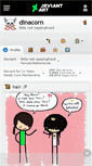 Mobile Screenshot of dinacorn.deviantart.com