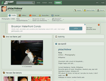 Tablet Screenshot of pistachiobear.deviantart.com