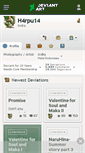 Mobile Screenshot of h4rpu14.deviantart.com