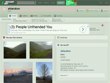 Tablet Screenshot of akkaraboo.deviantart.com