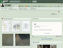 Tablet Screenshot of mjnuggets.deviantart.com
