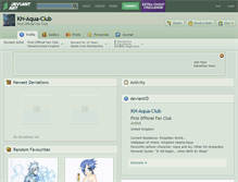 Tablet Screenshot of kh-aqua-club.deviantart.com
