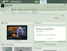 Tablet Screenshot of doom1324.deviantart.com