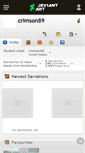 Mobile Screenshot of crimson89.deviantart.com